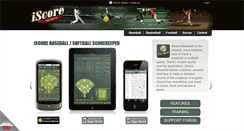 Desktop Screenshot of iscoreleagues.com